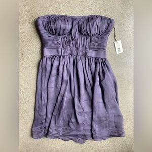 LA ROK strapless purple/plum dress. NWT. Size M